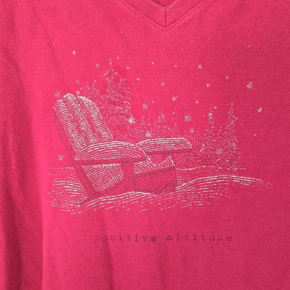 Life Is Good | Maroon Long Sleeve Winter Tee Size Large - Picture 5 of 8
